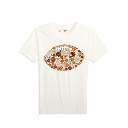 Floral Football Organic Cotton Tee