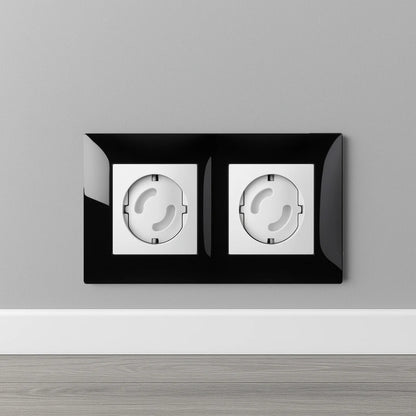 Child Safety EU Type F Socket Cover - Embedded Baby Proof Plug Protector for European Outlets, Non-Rotatable Dust Oil Resistant
