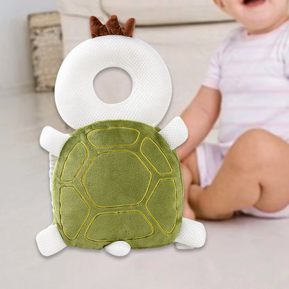 Infant Baby Head Protector Pillow Cotton Animal Shape Soft Baby Head Safe Protector Pad Backpack Wear for Learning to Walk