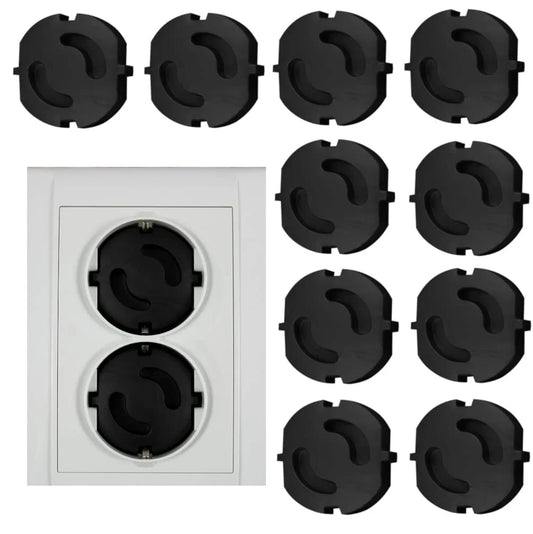 Child Safety EU Type F Socket Cover - Embedded Baby Proof Plug Protector for European Outlets, Non-Rotatable Dust Oil Resistant