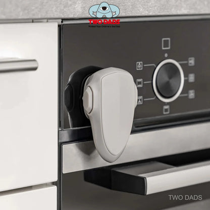 1 Pack Child Safety Oven Lock - Multi-Purpose Baby Proof Lock Adhesive Installation, Heat-Resistant for Flat Oven Cabinet Drawer
