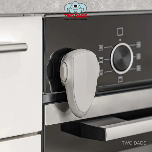 1 Pack Child Safety Oven Lock - Multi-Purpose Baby Proof Lock Adhesive Installation, Heat-Resistant for Flat Oven Cabinet Drawer