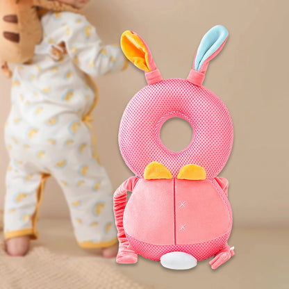 Infant Baby Head Protector Pillow Cotton Animal Shape Soft Baby Head Safe Protector Pad Backpack Wear for Learning to Walk