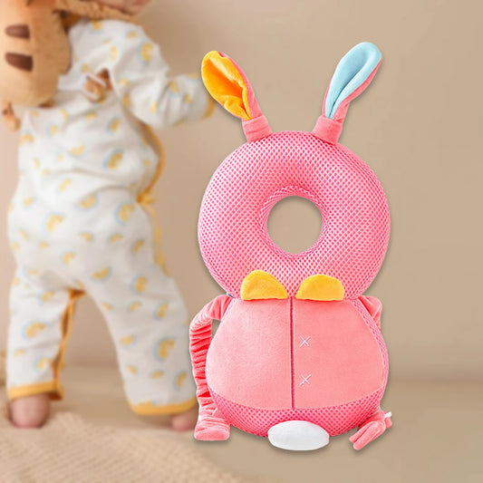 Infant Baby Head Protector Pillow Cotton Animal Shape Soft Baby Head Safe Protector Pad Backpack Wear for Learning to Walk