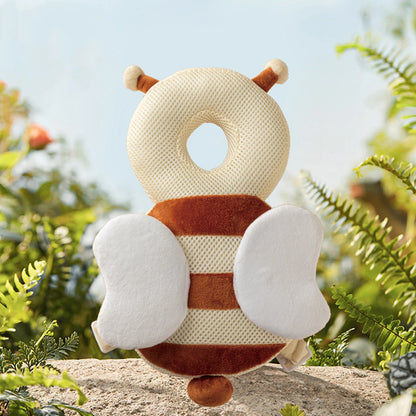 Infant Baby Head Protector Pillow Cotton Animal Shape Soft Baby Head Safe Protector Pad Backpack Wear for Learning to Walk