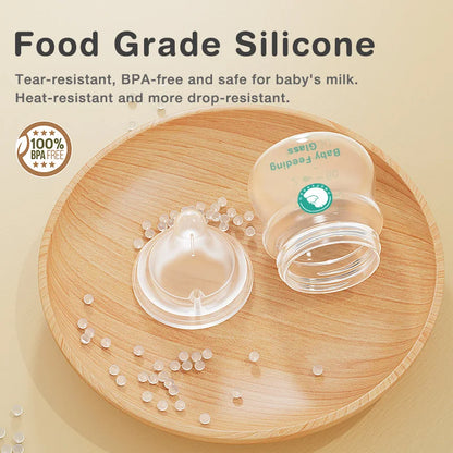 MAMIJOY Anti-Choke Baby Bottle Newborn Glass Bottles 90/160ML Anti-flatulence Milk Feeding Bottles Infant BPA Free 0-3 Month