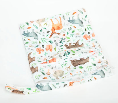 [Sigzagor]Wet Dry Bag With Two Zippered For Baby Diapers Nappies Waterproof Reusable 36cmx29cm