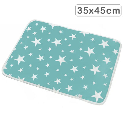 35x45cm Baby Reusable Mattress Waterproof Diapering Changing Pads Cotton Washable Newborn Mattress Baby Changing Mat