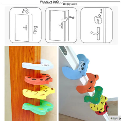 PANGDUBE Child Safety Lock Door Stopper Door Holder Cabinet Drawer Latch Baby Proofing Home Protection Kids Security Device