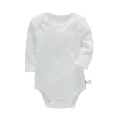 Lawadka 3-24M Cotton Bodysuit For Newborns Four Season Long Sleeve Infant Baby Girls Boys Clothes Jumpsuit Solid Baby's Rompers