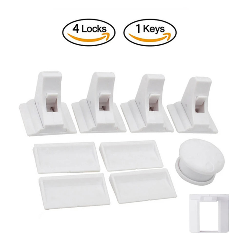 Baby Safety Lock Invisible Lock Kids Security Drawer Latch Cabinet Door Magnetic Child Safety Lock Limiter  Children Protection