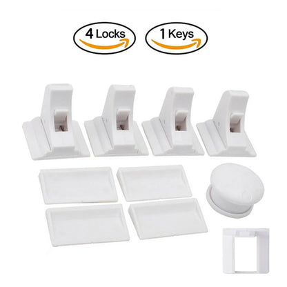 Baby Safety Lock Invisible Lock Kids Security Drawer Latch Cabinet Door Magnetic Child Safety Lock Limiter  Children Protection