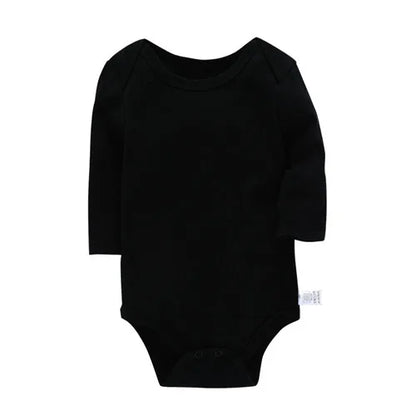 Lawadka 3-24M Cotton Bodysuit For Newborns Four Season Long Sleeve Infant Baby Girls Boys Clothes Jumpsuit Solid Baby's Rompers