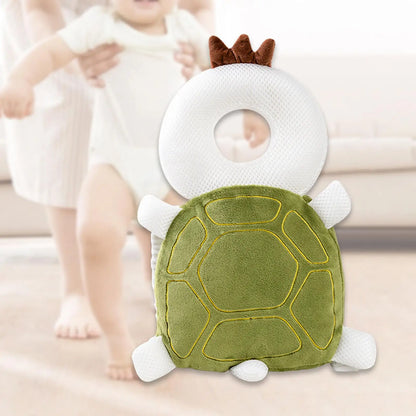 Infant Baby Head Protector Pillow Cotton Animal Shape Soft Baby Head Safe Protector Pad Backpack Wear for Learning to Walk