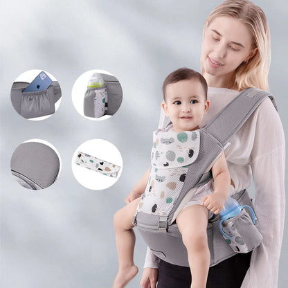 Newborn Ergonomic Baby Carrier Backpack Infant Baby Hipseat Carrier Front Facing Ergonomic Kangaroo Baby Wrap Sling Travel
