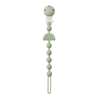 Baby Silicone Pacifier Chain Clip Dummy Nipples Holder Clips BPA Free Babies Teething Chain Toy Gifts For Cute Baby Accessories