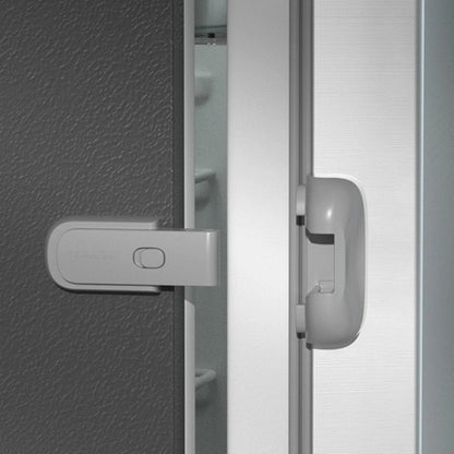 Child Safety Lock Multi-Function Refrigerator Door Lock Anti-Pinching Protection Clip Child Safety Product Gray 1 piece