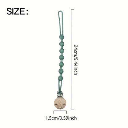 Baby food grade silicone pacifier clip - anti fall baby pacifier clip without bisphenol A cute animal design