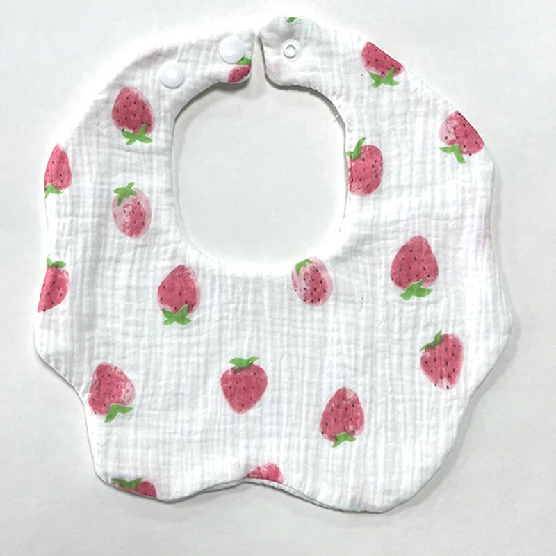 Cotton Gauze Baby Bib Babies Accessories Newborn Baby Apron Feeding Bib 6 Layer Muslin Burp Cloths Kids Saliva Towel New Born