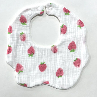 Cotton Gauze Baby Bib Babies Accessories Newborn Baby Apron Feeding Bib 6 Layer Muslin Burp Cloths Kids Saliva Towel New Born