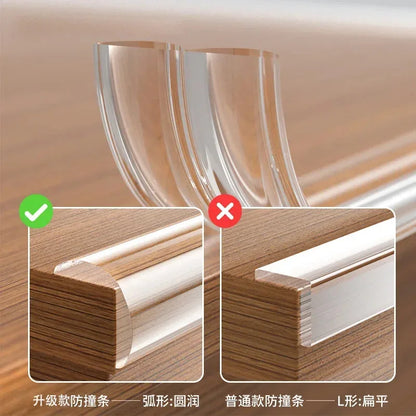 Child Safety Bumper Guard – Transparent Self-Adhesive Edge Protector for Tables & Furniture Corners, Soft Baby-Proofing Strips
