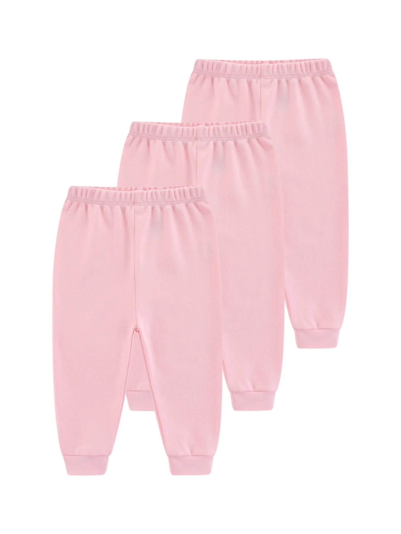 Kiddiezoom 1/3 Pcs Four Seasons Fashion Solid 100%Cotton Baby Boy Girl Pants Soft 100%Cotton Infants Trousers Accessories