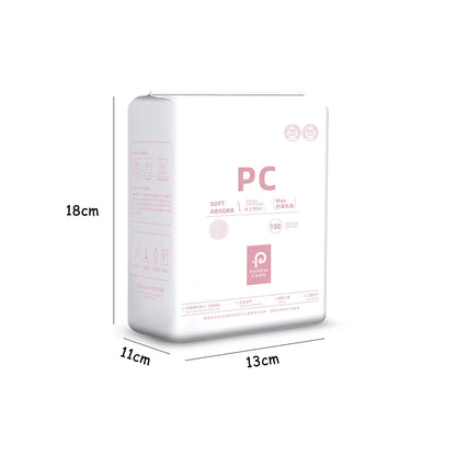 100PCS Disposable Breast Pads, Breathable Ultra Thin Cotton Nursing Pads, Super Absorbent Leak Proof Breast Liners for Daily Bre
