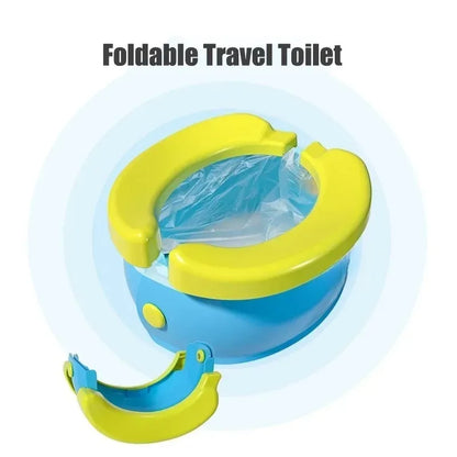 Foldable Portable Potty Training Seat, Travel Baby Toilet Seat, Multifunctional Squatty Potty & Urinal, Lightweight Toilet Pot f