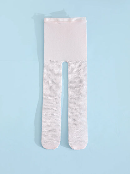 Summer Mesh Thin Cotton Netting Stocking Cute Vintage Korean White Fishnet Lolita Tights Pantyhose for Children Baby Girls Kids