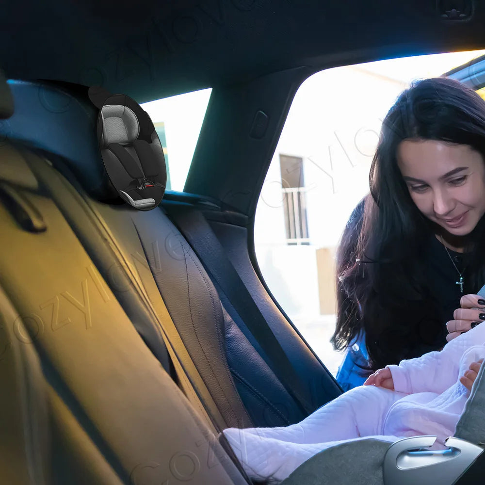 Round Shatterproof Baby Car Mirror, Wide Crystal Clear View for Rear-Facing Infant Monitoring