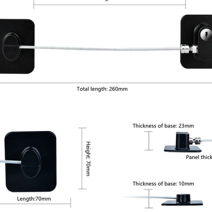 Baby Child Safety Lock Window Refrigerator Opening Security Cable Door Lock For Kids Safety Protector Protection Child Safety