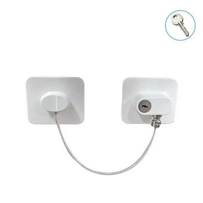 Baby Safe Refrigerator Lock with Key Code Lock Baby Safety Cabinet Lock Sliding Wardrobe Door Lock Home Limiter