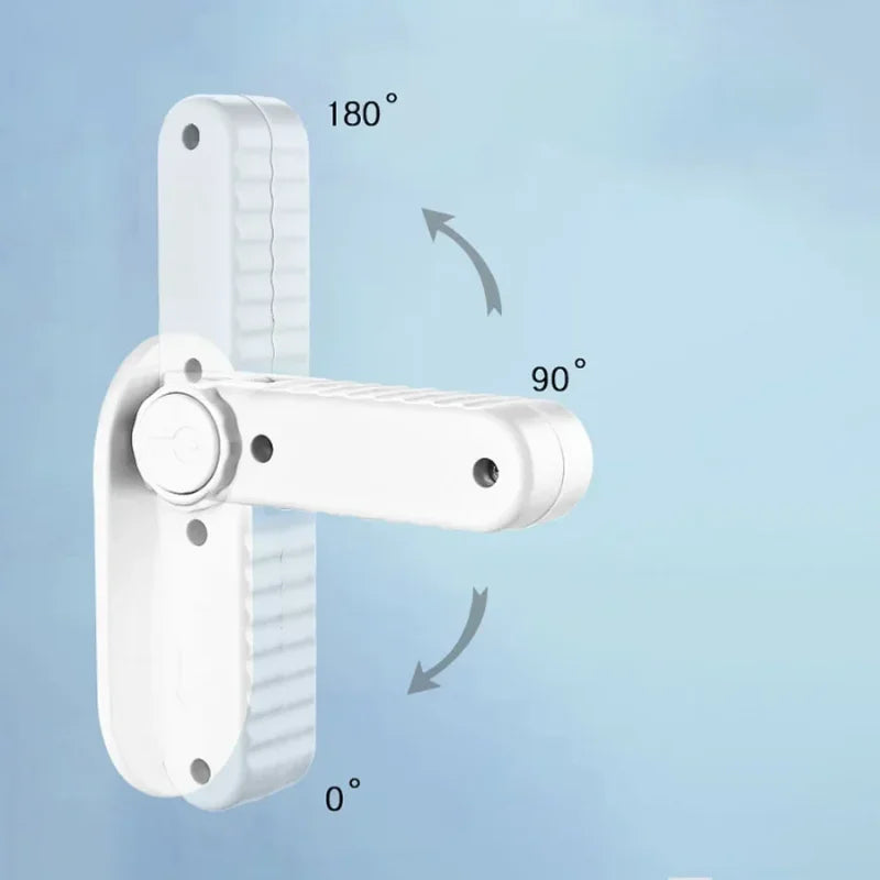 Door handle, drawer lock, universal anti-opening handle, child and infant safety lock, punch-free, multi-functional hidden butto