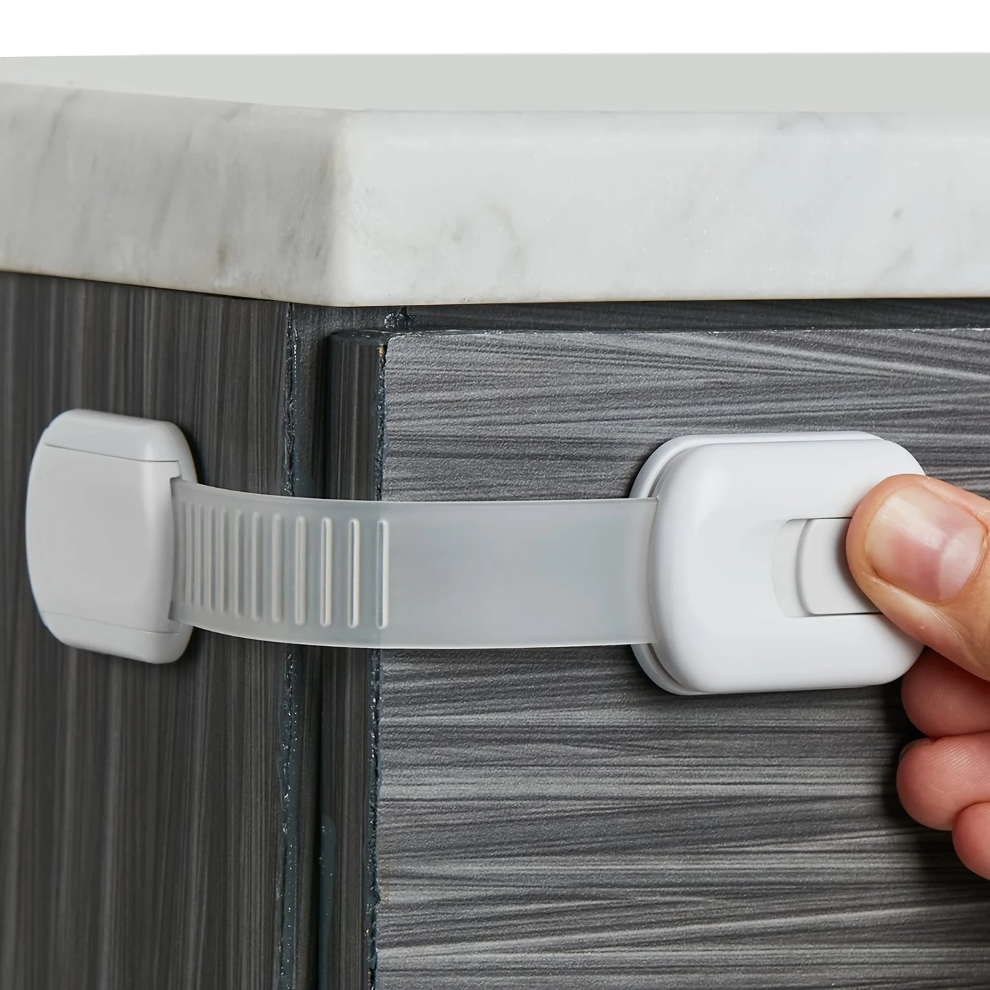 Child Lock Children Protection Baby Safety Lock for Cabinets and Drawers Toilet Fridge & More Adjustable length