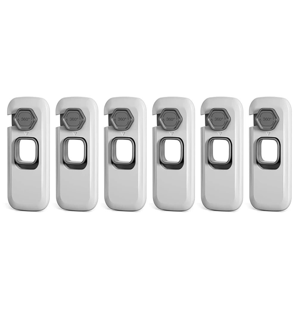 Child Proof Refrigerator Locks, Fridge Locks for Kids Safety, Freezer Door Latches with Sticky 3M Adhesives for Baby