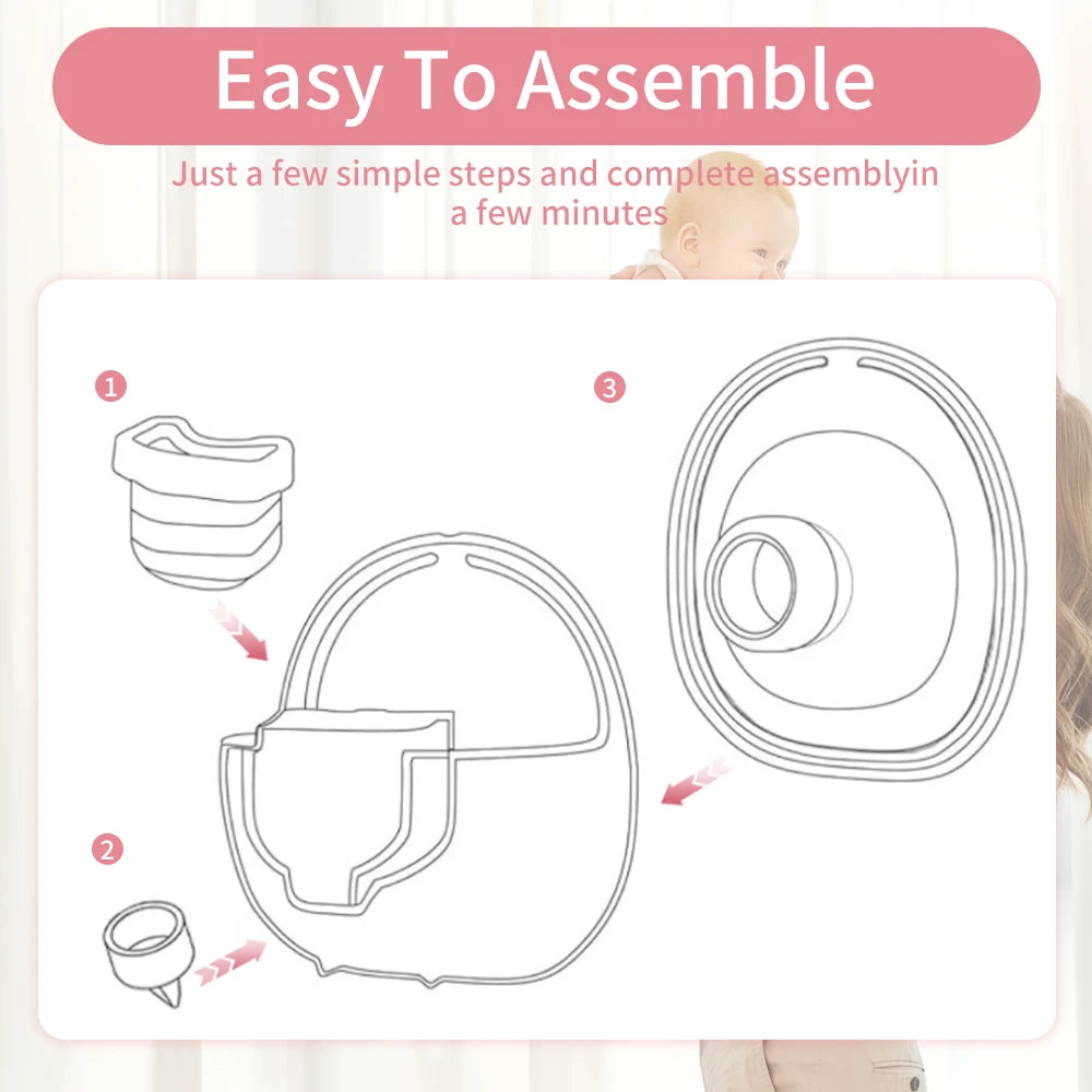 Wearable Breast Pump Parts Compatible with S18 S21 Pump, Milk Collector Cup, Flange Duckbill Valve, Silicone Diaphragm