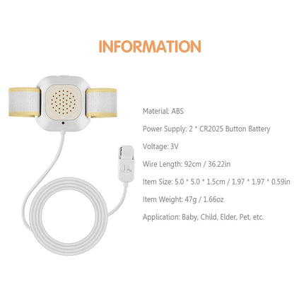Bedwetting Alarm Enuresis Alarm with Loud Sound Bright Lights and Strong Vibration Child Potty Training Tools