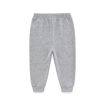 Kiddiezoom 1/3 Pcs Four Seasons Fashion Solid 100%Cotton Baby Boy Girl Pants Soft 100%Cotton Infants Trousers Accessories