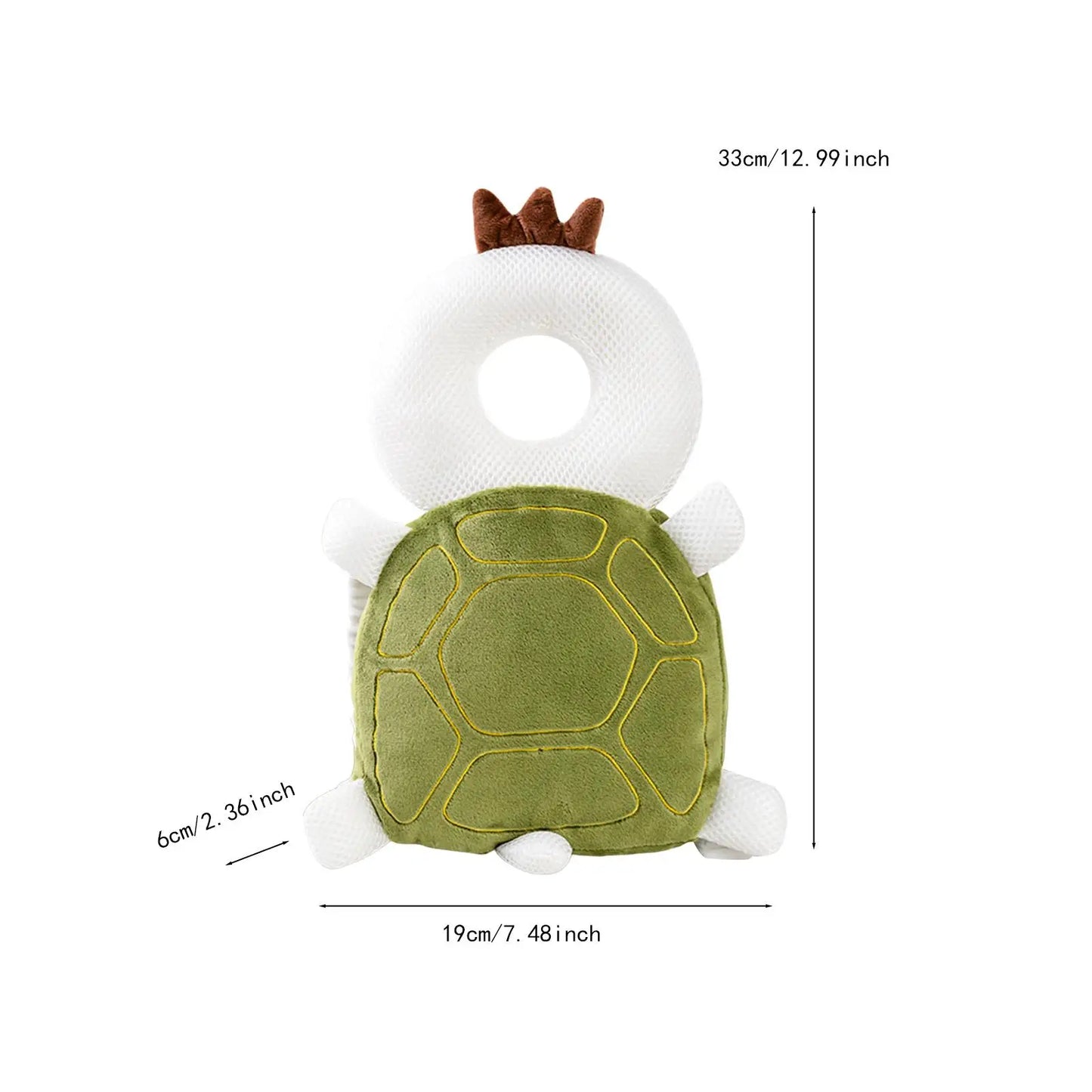 Infant Baby Head Protector Pillow Cotton Animal Shape Soft Baby Head Safe Protector Pad Backpack Wear for Learning to Walk