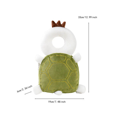 Infant Baby Head Protector Pillow Cotton Animal Shape Soft Baby Head Safe Protector Pad Backpack Wear for Learning to Walk