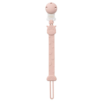 Silicone Pacifier Clips, BPA Free One-Piece Design Pacifier Holder for Baby Boy and Girl 3 Month+, Baby Accessories