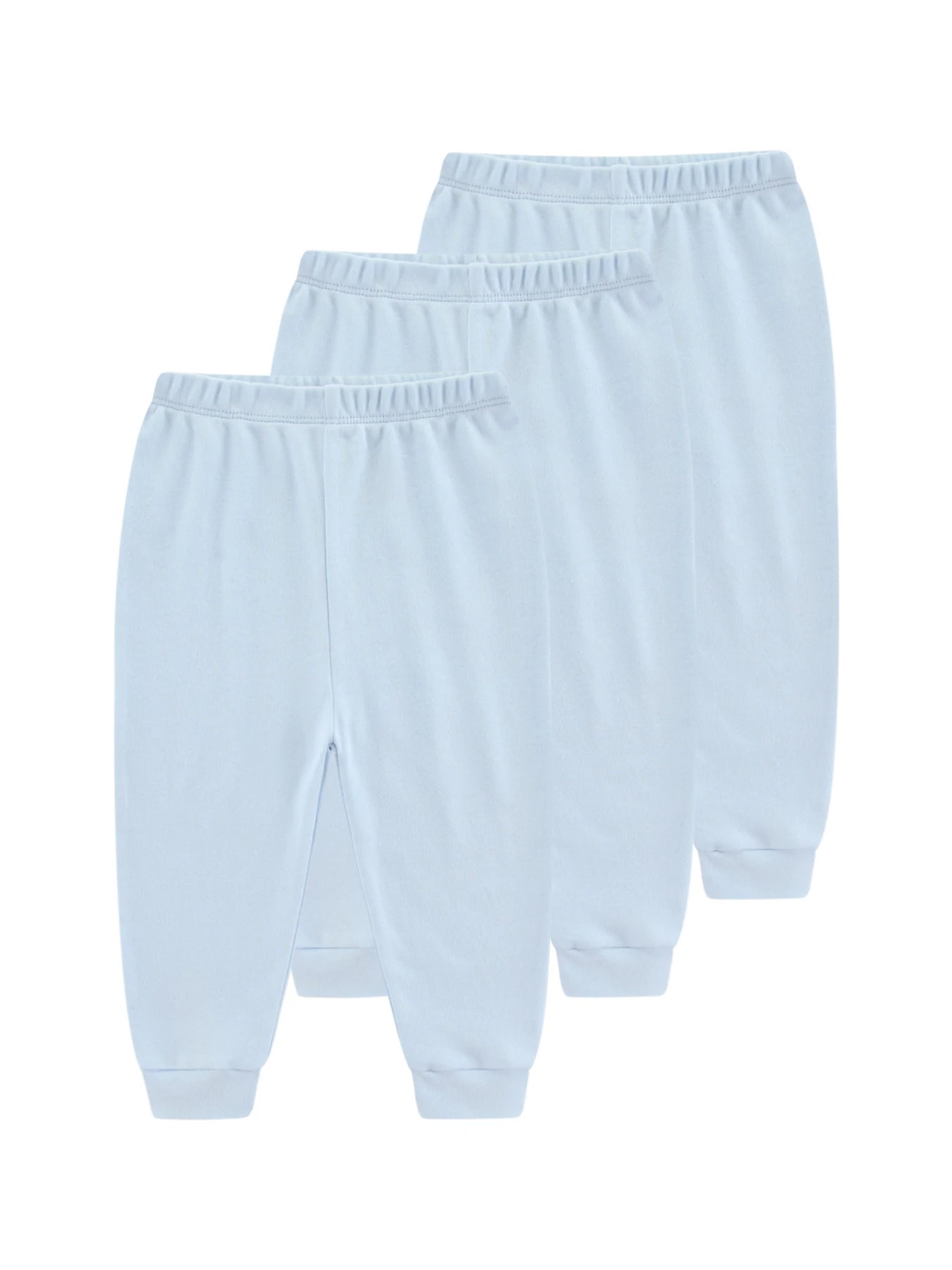Kiddiezoom 1/3 Pcs Four Seasons Fashion Solid 100%Cotton Baby Boy Girl Pants Soft 100%Cotton Infants Trousers Accessories