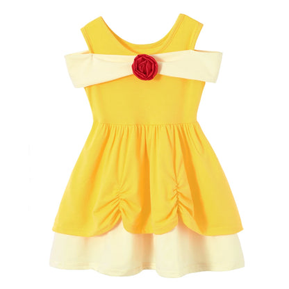 2025  Girl Summer Princess Dress Clothing Rapunzel Elsa Anna Cosplay Birthday Party Dress