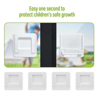 MIRTHBABY-Baby Safety Slide Window Locks for Kids Proof Patio Closet Doors Sliding Glass Door Child Lock- white