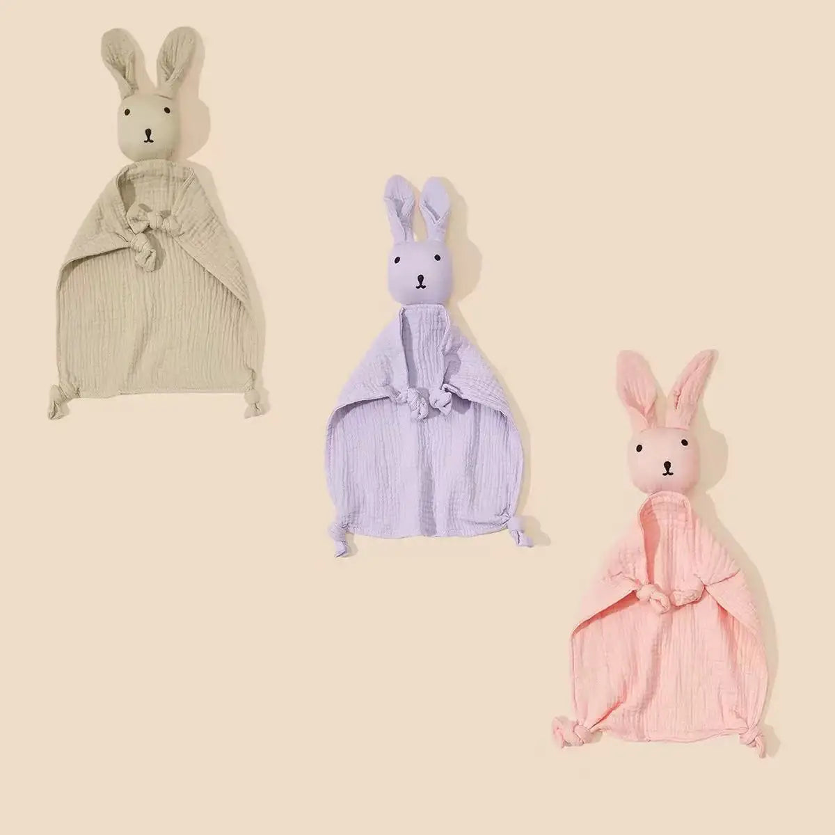 Baby Cotton Muslin Comforter Blanket Soft Newborn Sleeping Dolls Kids Fashion Sleep Toy Soothe Appease Towel Bibs