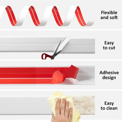 High Quality Self Adhesive Wall Corner Protector Peel and Stick 3m Caulk Strip Flexible Floor Transition Strip Countertop