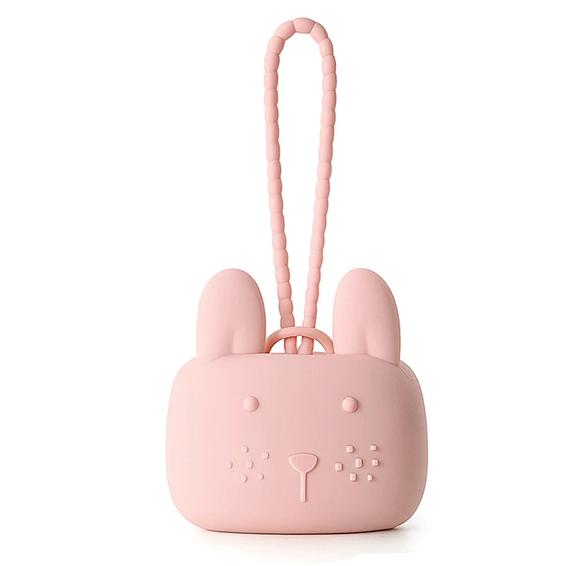 1pc Baby Silicone Pacifier Holder Case, 100% Soft Silicone Nipple Holder Container Box Keep Pacifier Case Pacifiers