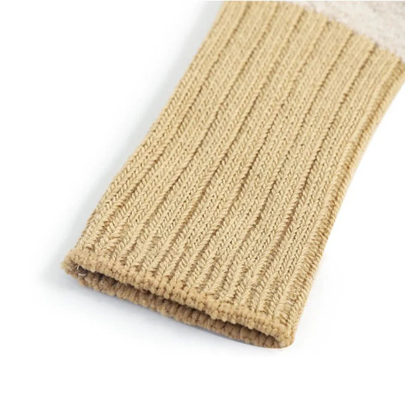 Spring New Kids Baby Boys and Girls Socks Infant Middle Length Patchwork Non-slip Socks Newborn Baby Terry Socks