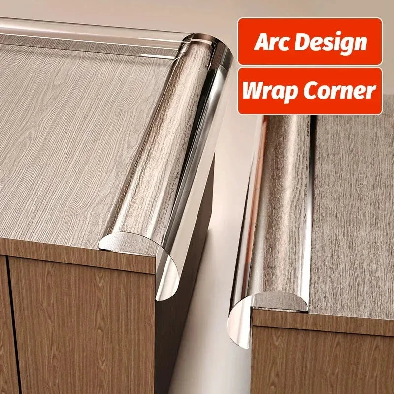 Child Safety Bumper Guard – Transparent Self-Adhesive Edge Protector for Tables & Furniture Corners, Soft Baby-Proofing Strips