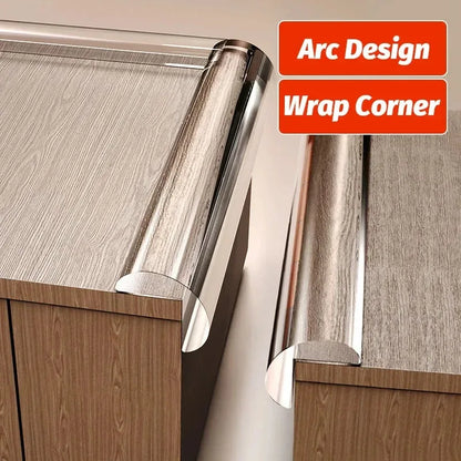Child Safety Bumper Guard – Transparent Self-Adhesive Edge Protector for Tables & Furniture Corners, Soft Baby-Proofing Strips